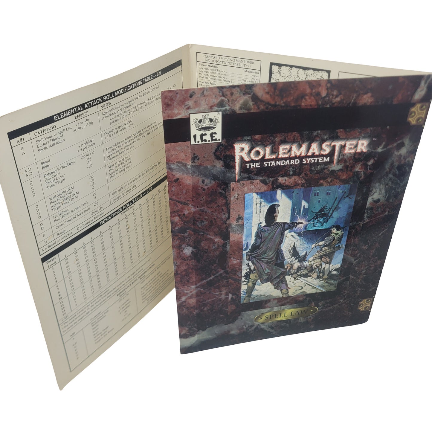 Rolemaster GM Both Spell & Gamemaster Law Screens Standard System #5502 I.C.E.