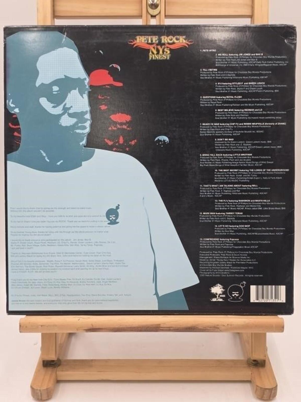 Pete Rock - NY's Finest Double LP Vinyl Record Autographed Signed Hip Hop 2008 - Panic 39