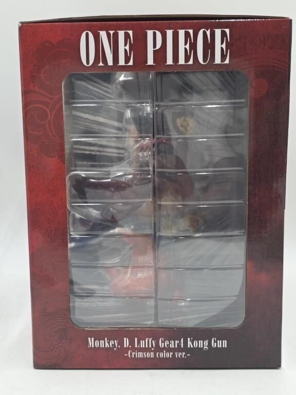 BANPRESTO One Piece Monkey D Luffy Gear 4 Kong Gun Crimson 9.5" Figure