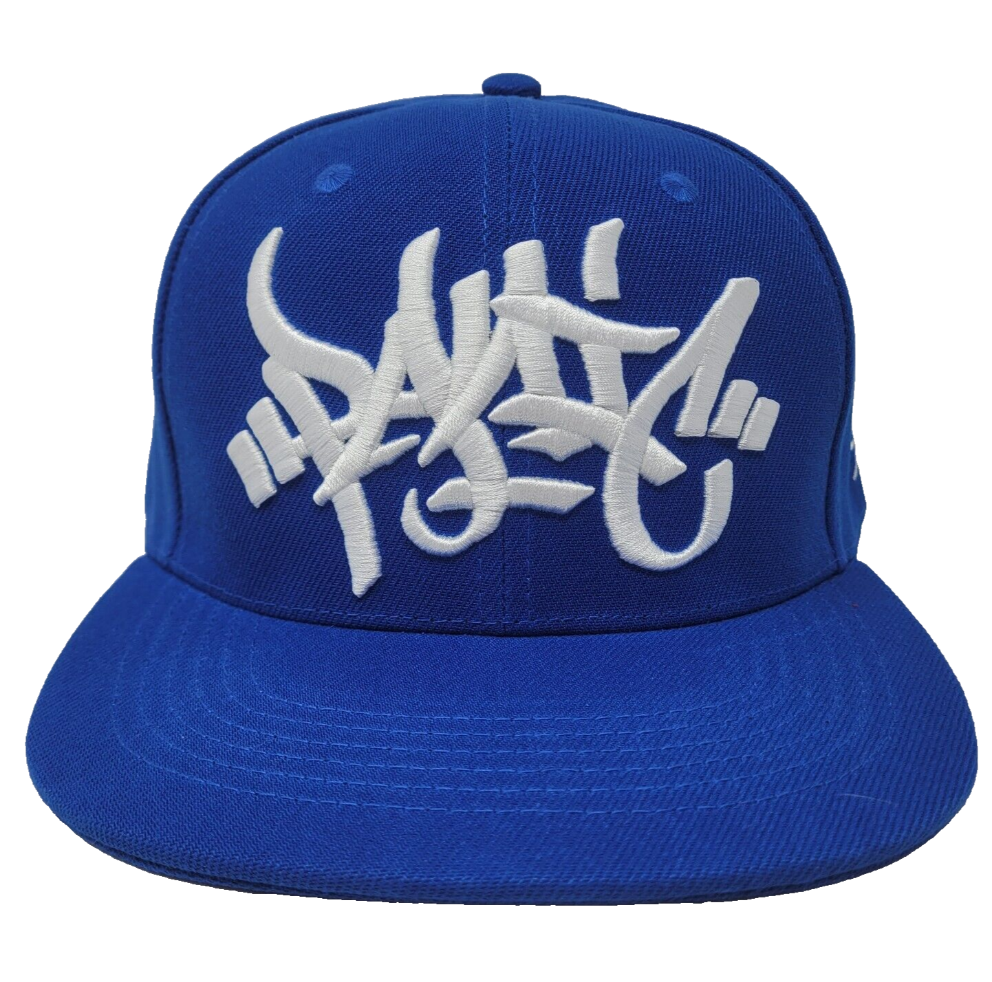THE 3D ROYAL BLUE AND WHITE TAG LOGO SNAPBACK BASEBALL HAT