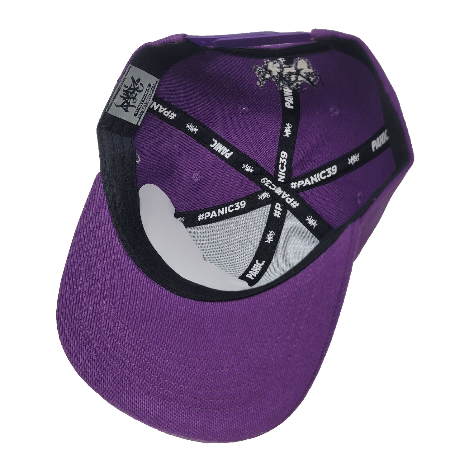 THE 3D PURPLE AND BLACK TAG LOGO SNAPBACK BASEBALL HAT