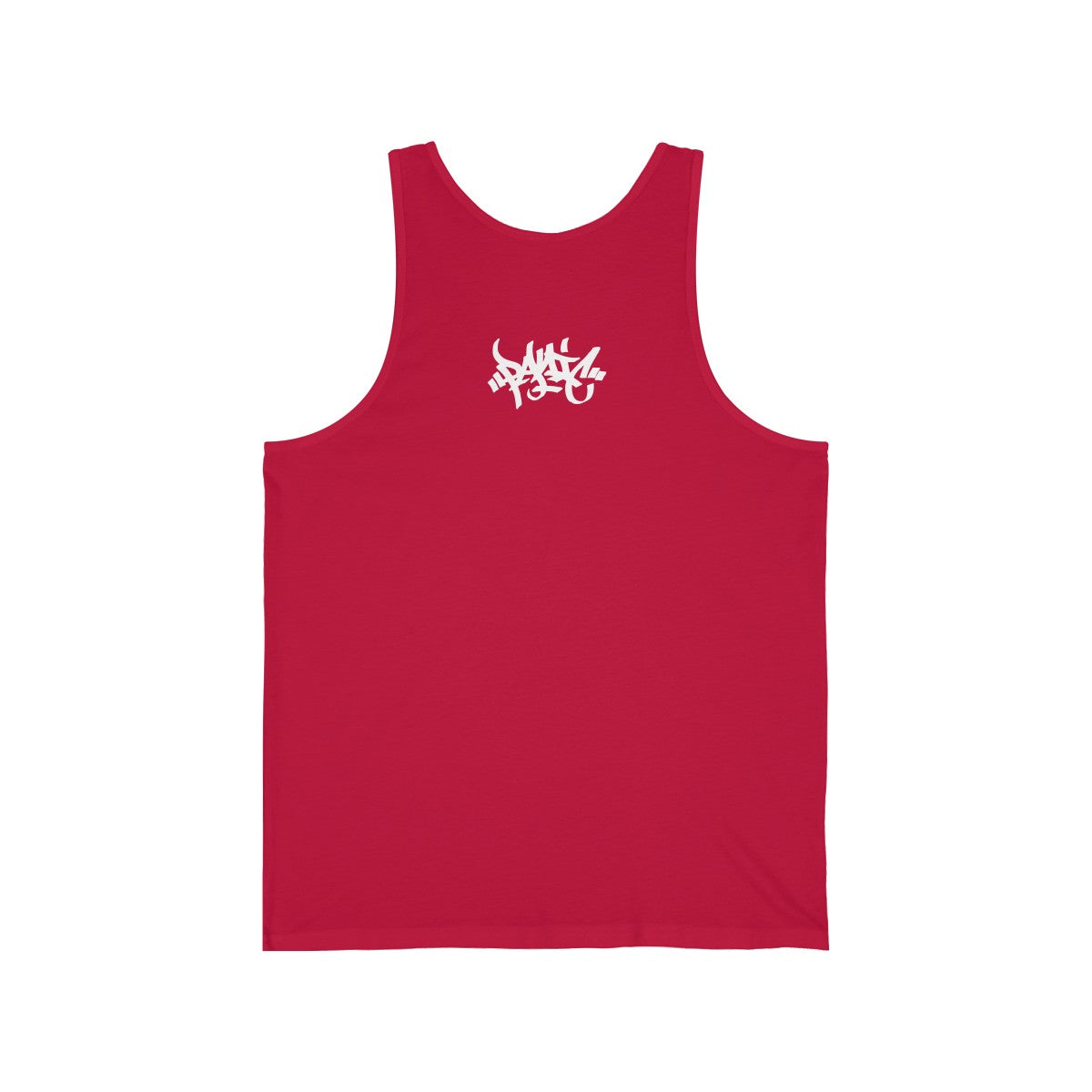 Tag Logo Mens Classic Tank Top - White Print - concreteaddicts