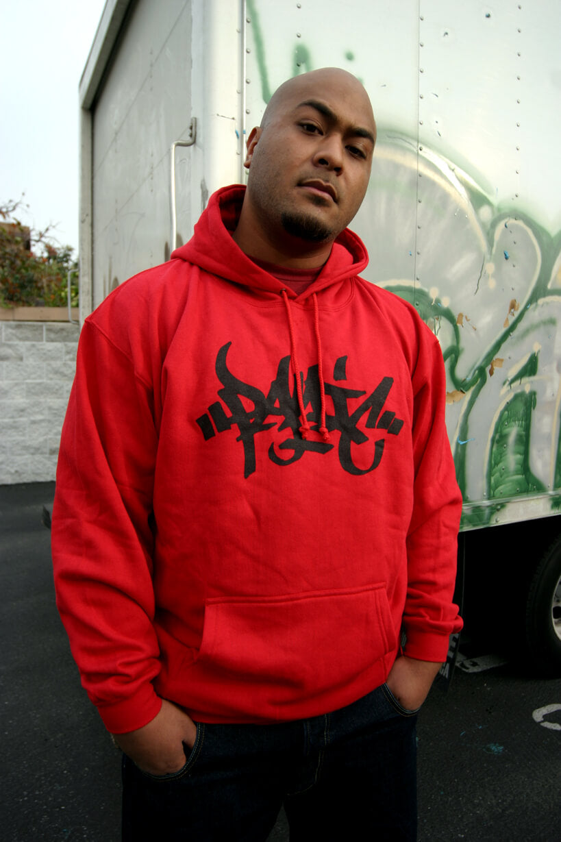 THE CLASSIC TAG HOODIE - BLACK PRINT - Panic 39