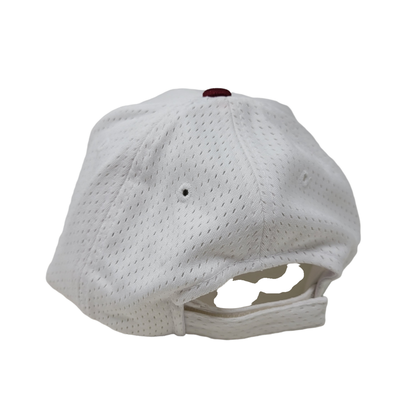 THE BURGUNDY / WHITE JERSEY MESH TAG LOGO VELCROBACK HAT - Panic 39