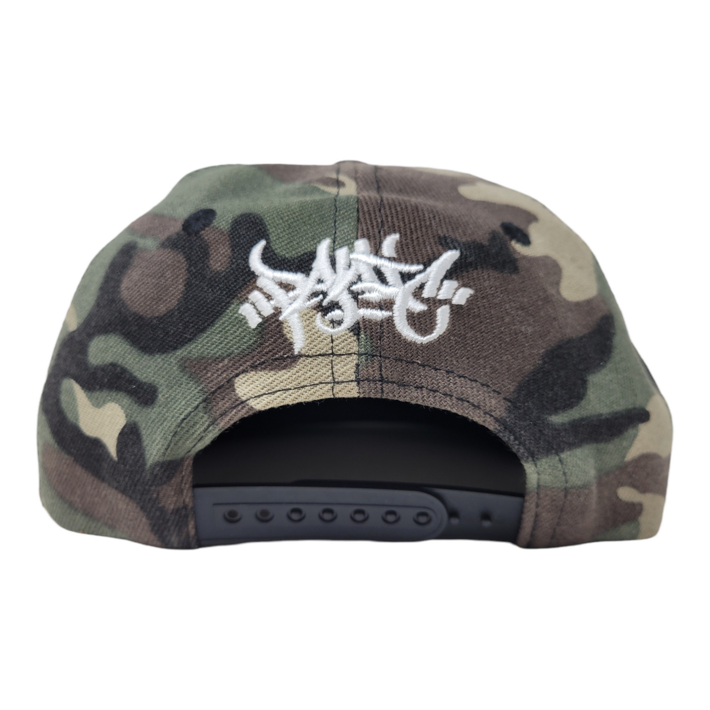 THE 3D CAMO/Black TAG LOGO SNAPBACK BASEBALL HAT - Panic 39