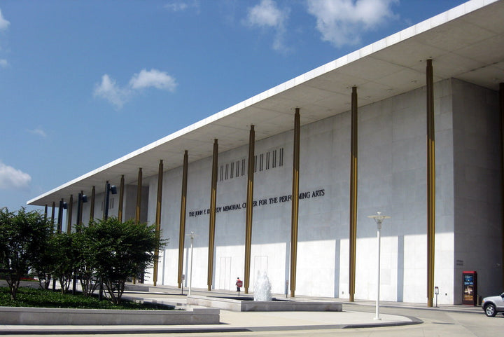 Outside of the Kennedy Center for the Performing Arts in Washington, D.C.