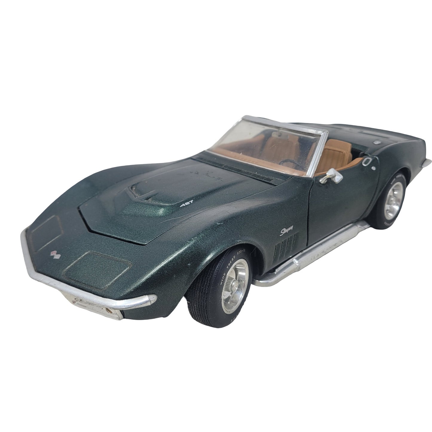Revell 1969 Chevrolet Corvette Stingray Convertible 1/18 Diecast L89 427 Green - Panic 39
