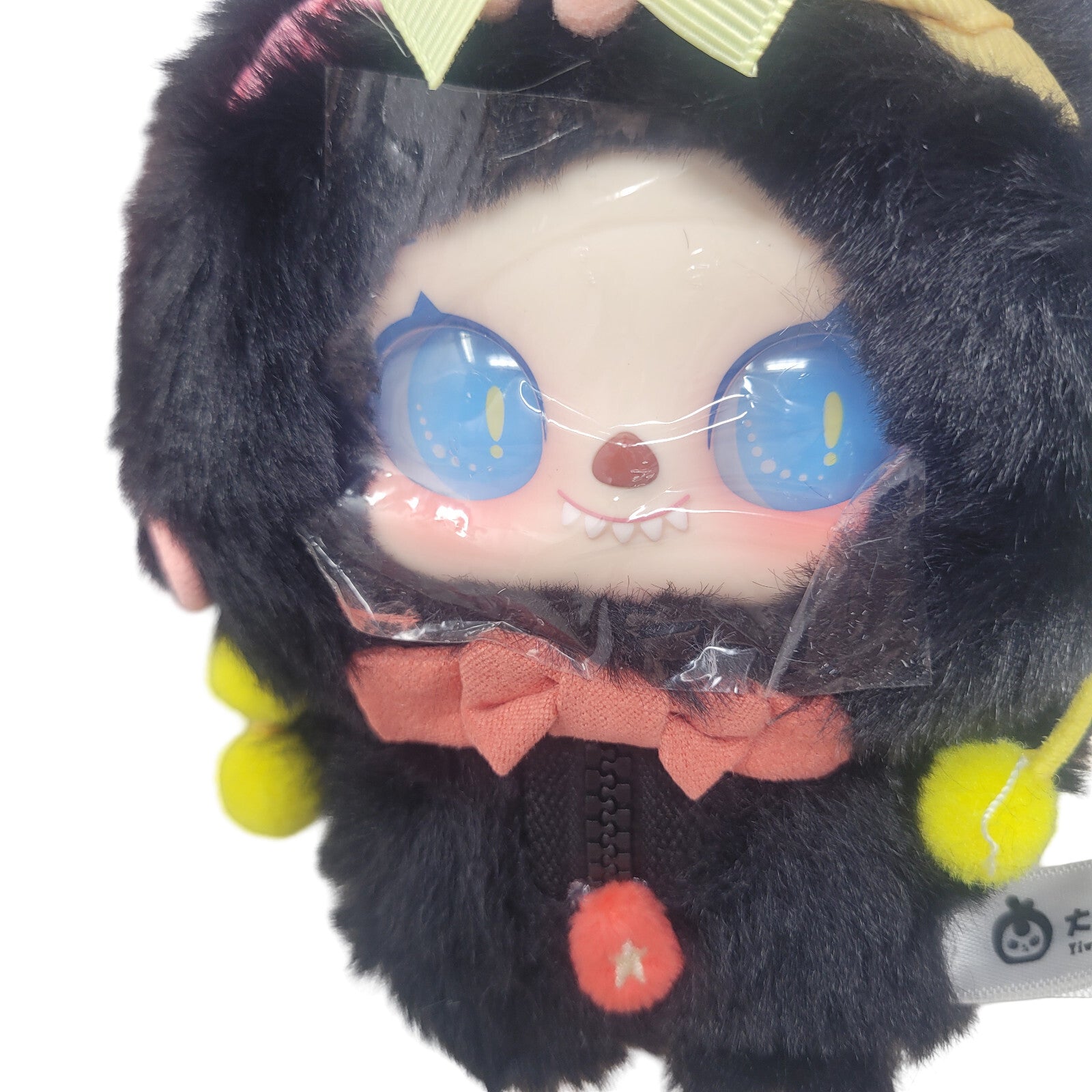 PIPIZI Fluffy Crit Squad Hat Bunny Momo Plush Keychain Cureplaneta Bag Charm - Panic 39