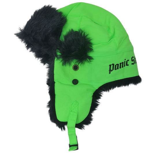 The Old E Aviator Hat in Neon Green and Black