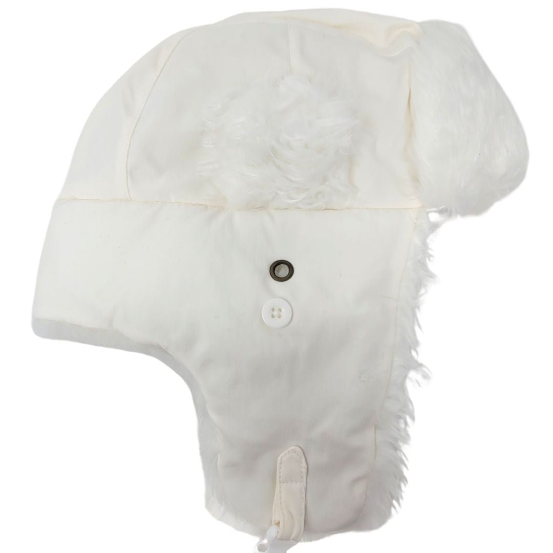 The Side Logo Aviator Hat in White