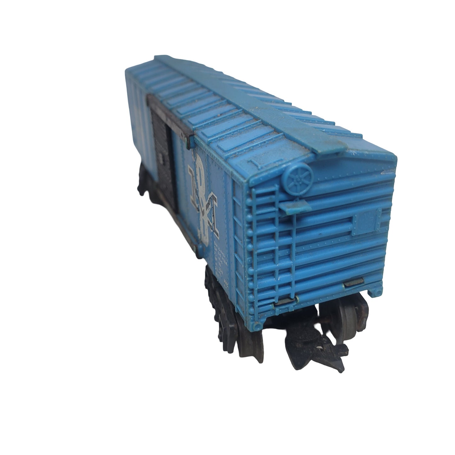 Marx 77003 Boston Maine BM O Gauge Blue Plastic Boxcar Vintage Toy Train 8in - Panic 39
