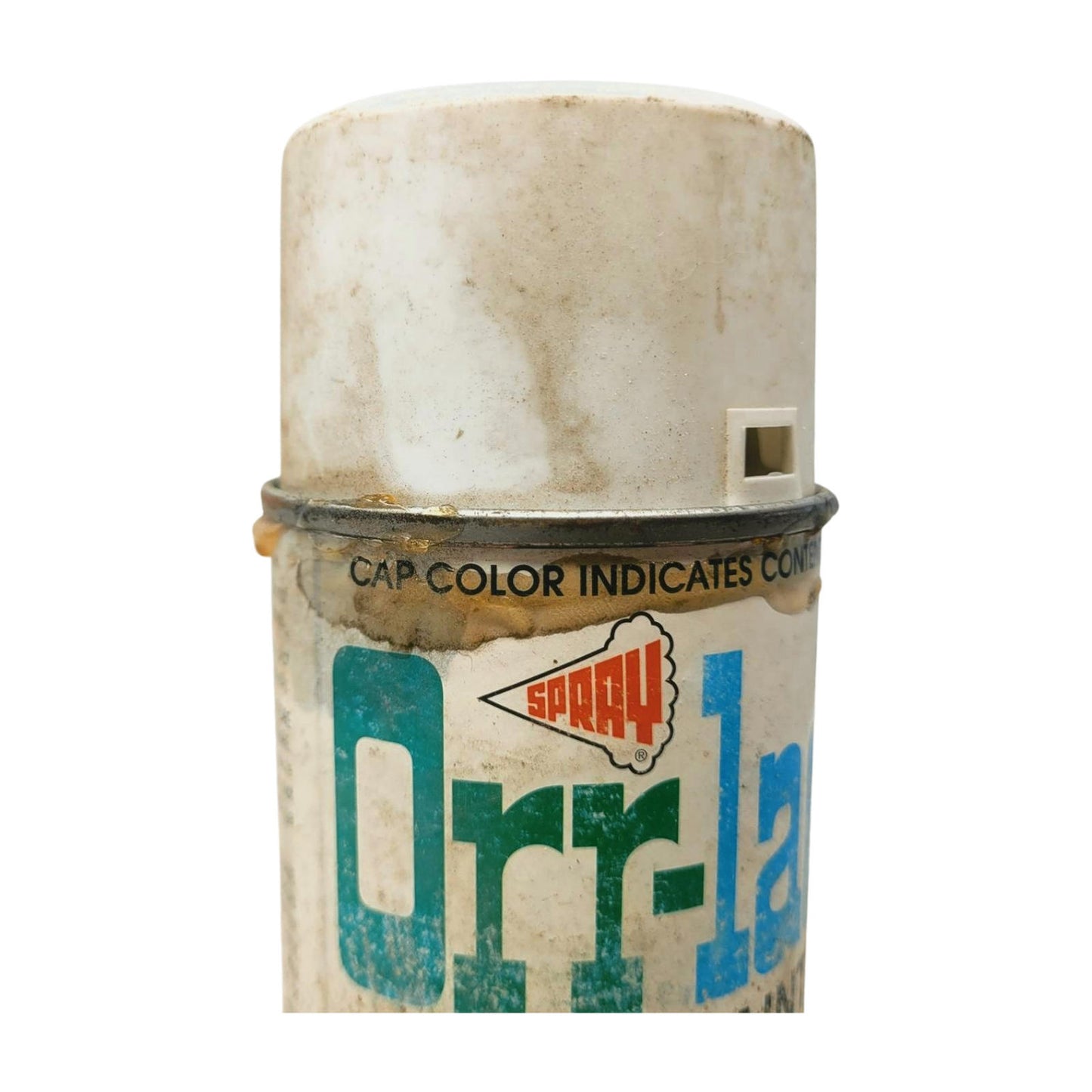 Vintage Orr-lac spray paint Can Gloss White  paper label