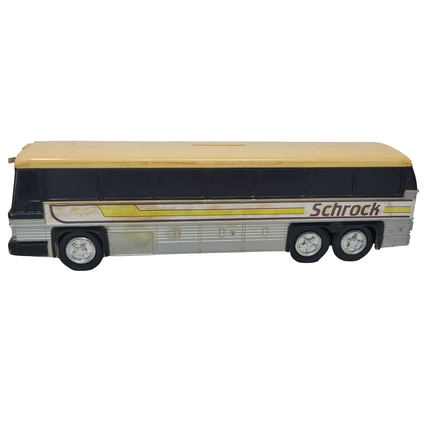 Schrock Charter Bus Vintage MCI Motorcoach Plastic Coin Bank Royal Coach No 200 - Panic 39