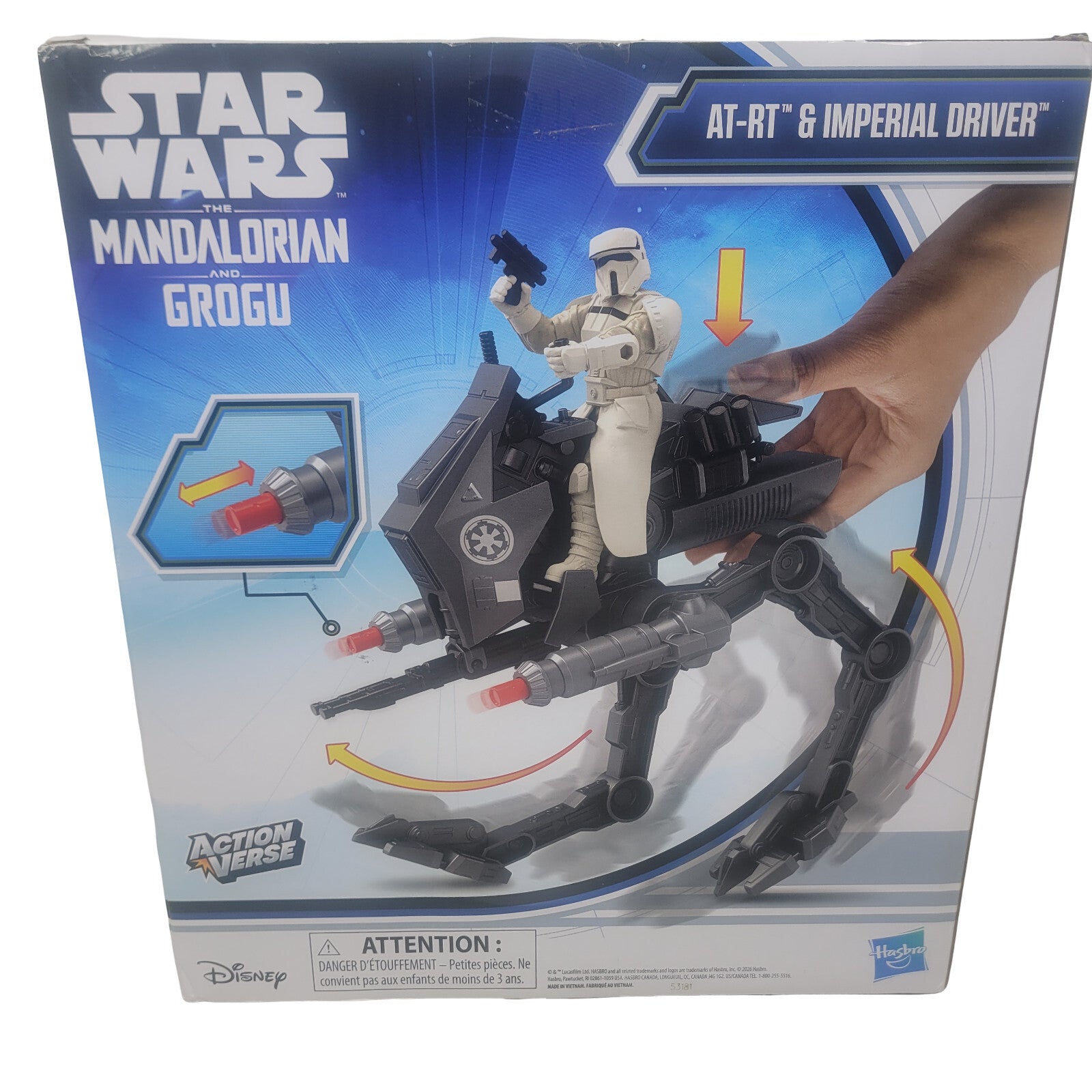 Star Wars Mandalorian and Grogu ActionVerse AT-RT Imperial Driver Set - Panic 39