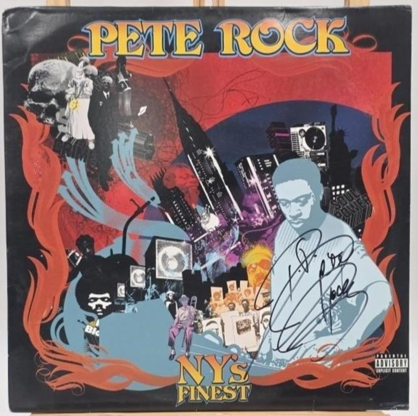 Pete Rock - NY's Finest Double LP Vinyl Record Autographed Signed Hip Hop 2008 - Panic 39