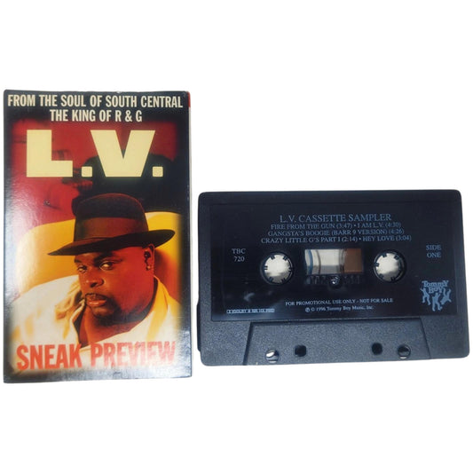 L.V. I Am L.V. Sneak Preview Cassette Sampler Tape The Soul of South Central LA