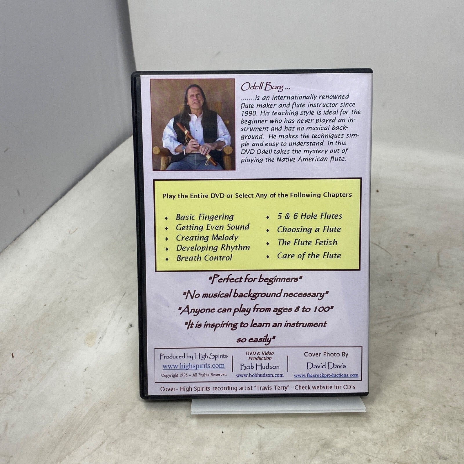 Native American Flute "How to Play" (DVD & Booklet, with Odell Borg) - Panic 39