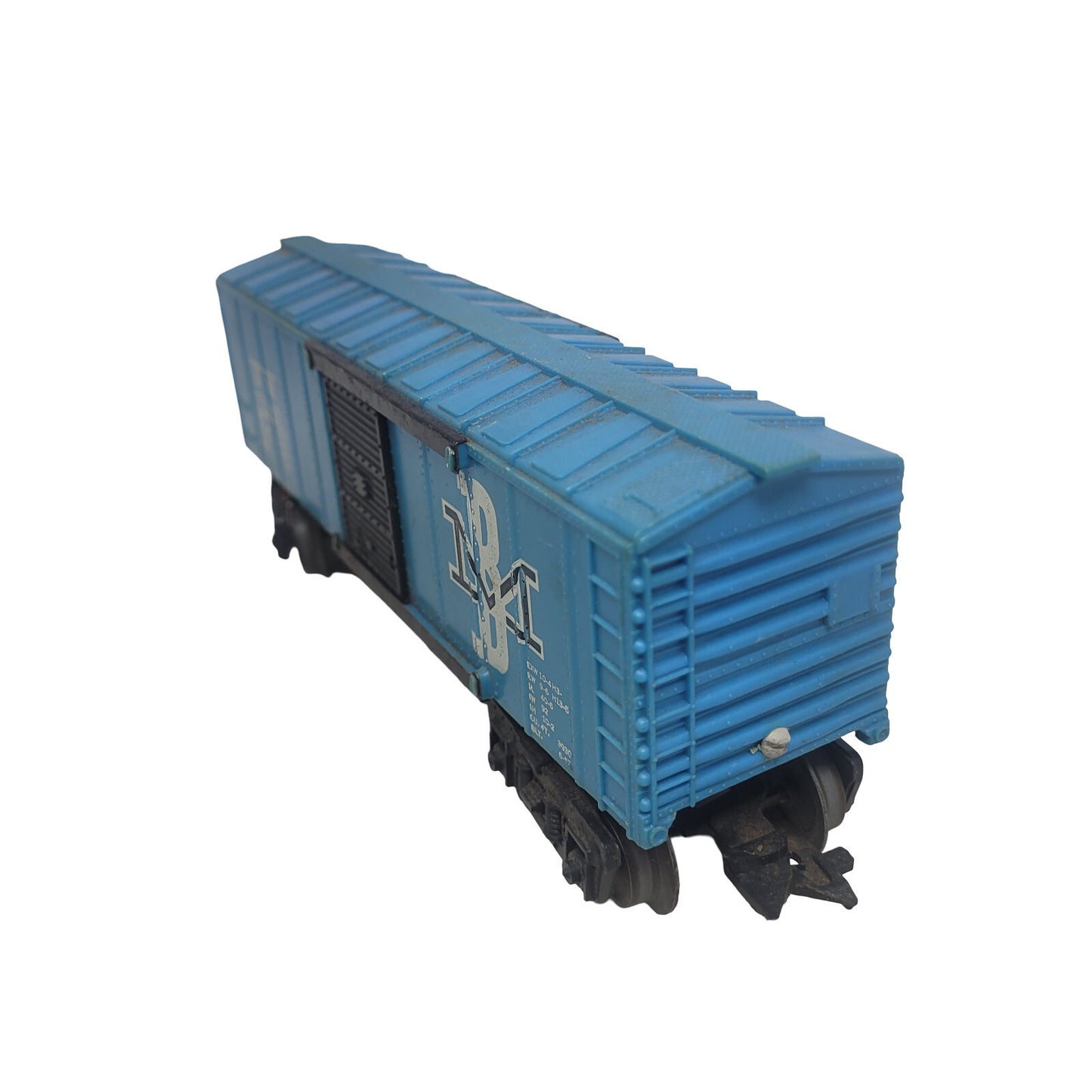Marx 77003 Boston Maine BM O Gauge Blue Plastic Boxcar Vintage Toy Train 8in - Panic 39
