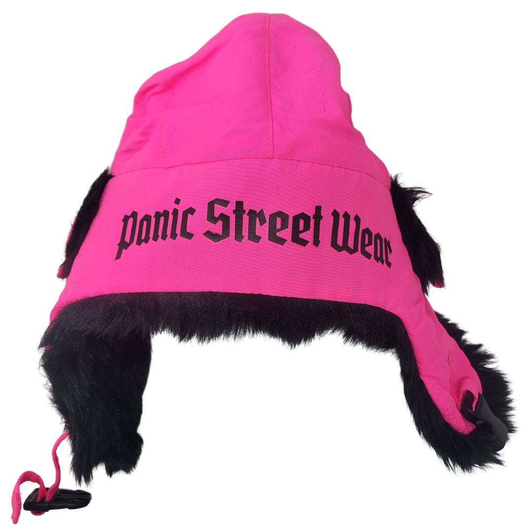 The Old E Aviator Hat in Neon Pink and Black