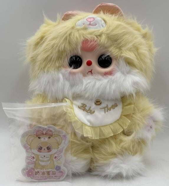 Baby Three Sugar Baby V2 400% Plush Creamy Honeydew Melon Bear Open Bag w Card