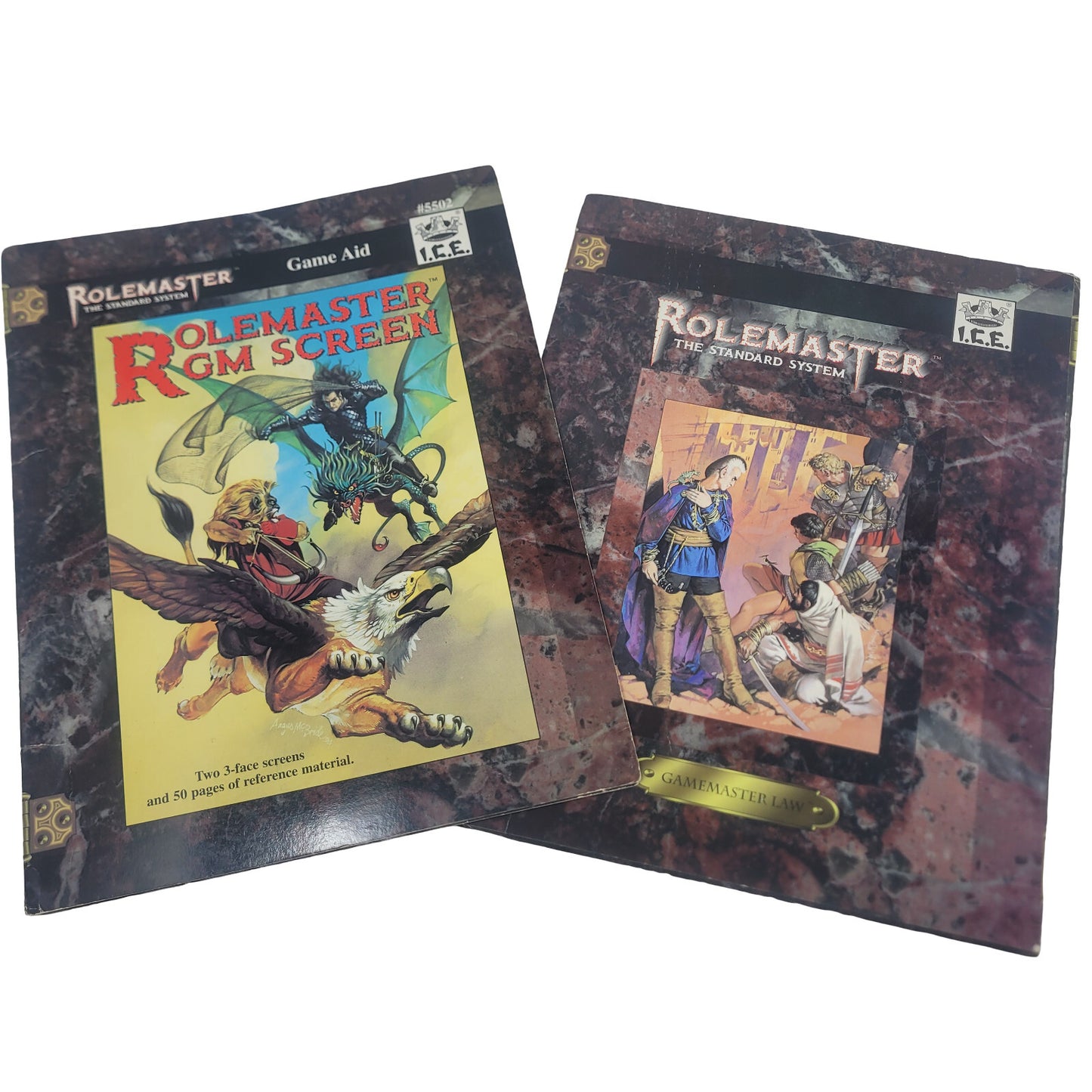 Rolemaster GM Both Spell & Gamemaster Law Screens Standard System #5502 I.C.E.