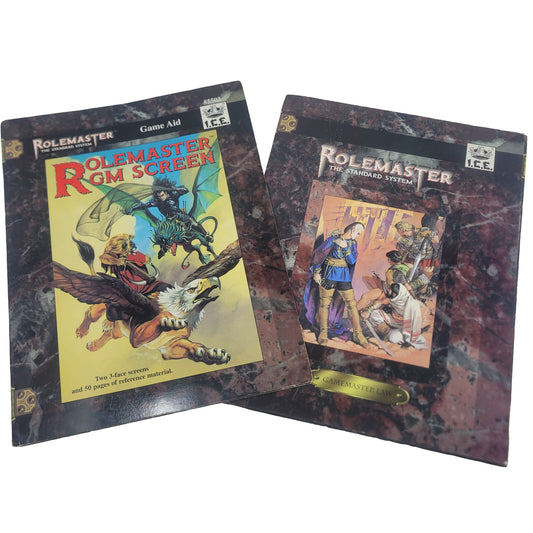Rolemaster GM Both Spell & Gamemaster Law Screens Standard System #5502 I.C.E.