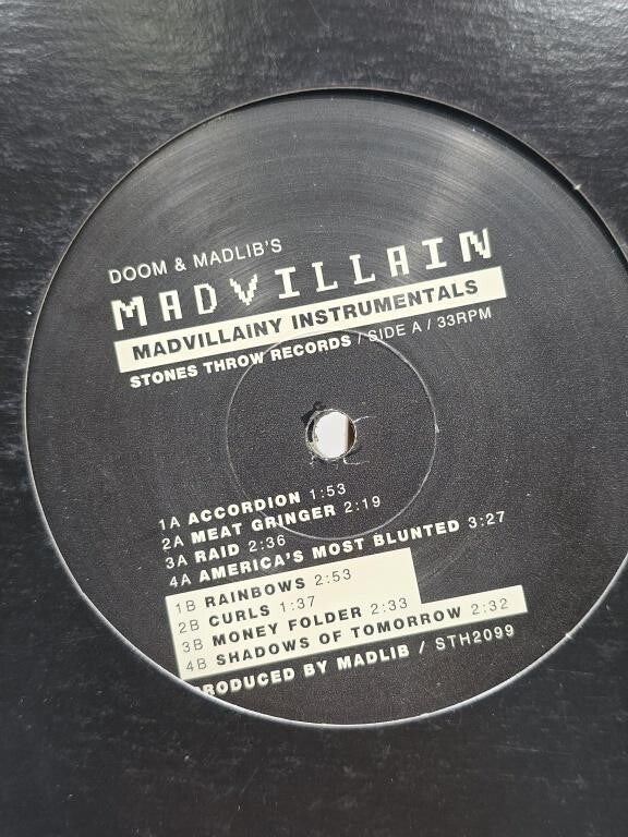 Doom & Madlib’s Madvillain - Madvillainy Instrumentals, Vinyl 2x LP NM