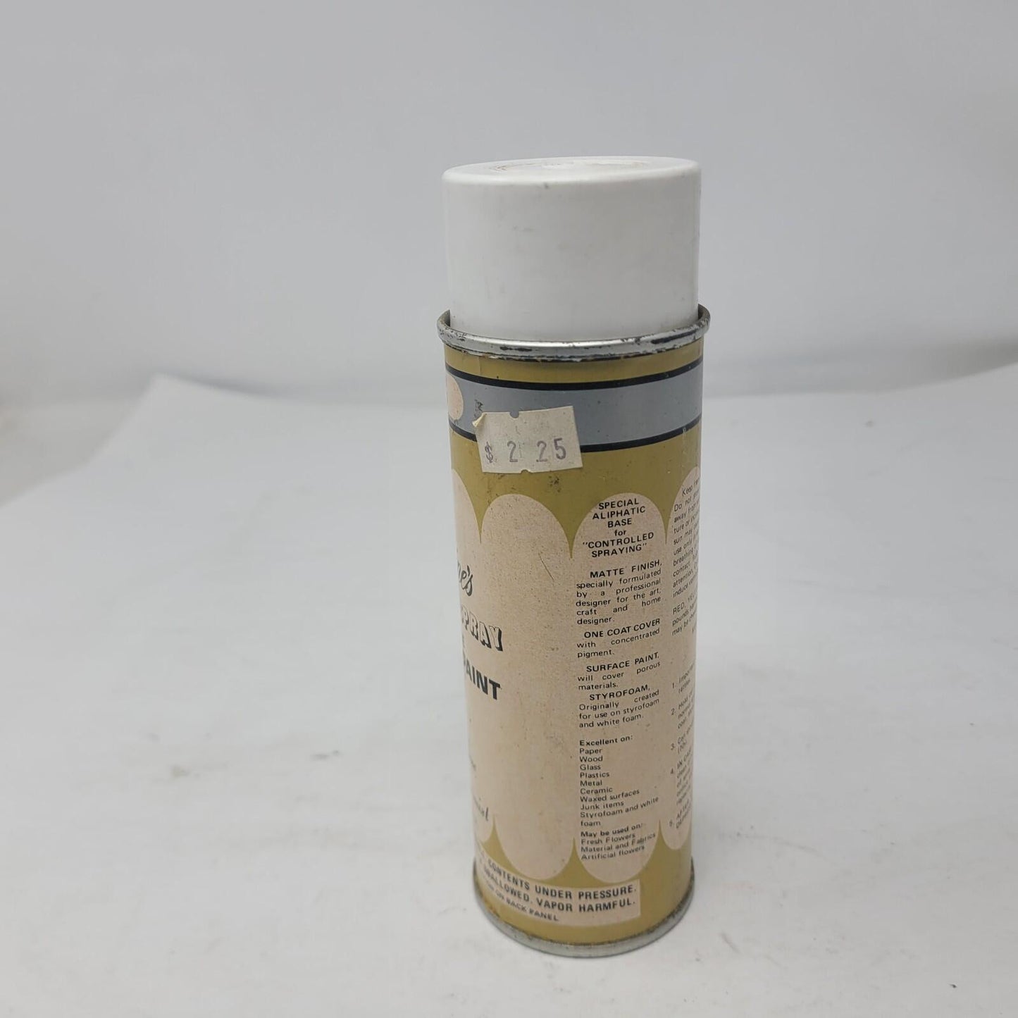 RARE Vintage Elaines Craft-E-Spray Silver 6oz Matte Spray Paint Can