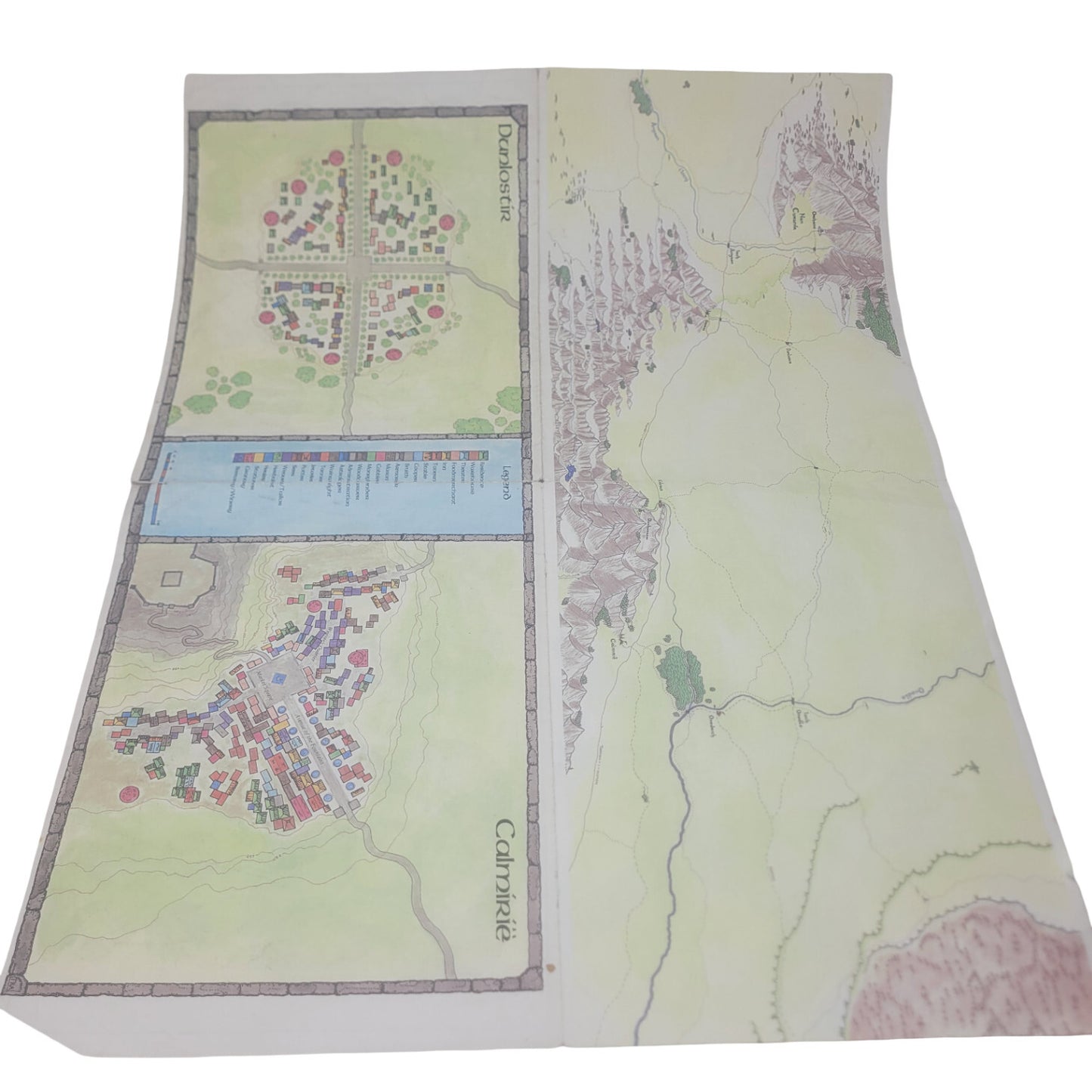 Isengard and Northern Gondor (Middle Earth Role Playing/MERP) With pull out map