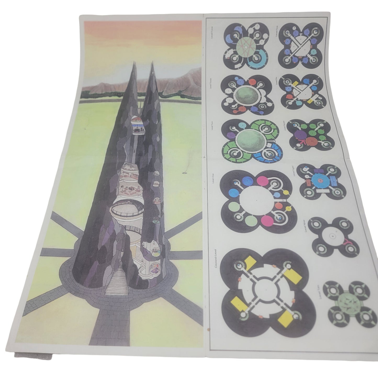 Isengard and Northern Gondor (Middle Earth Role Playing/MERP) With pull out map