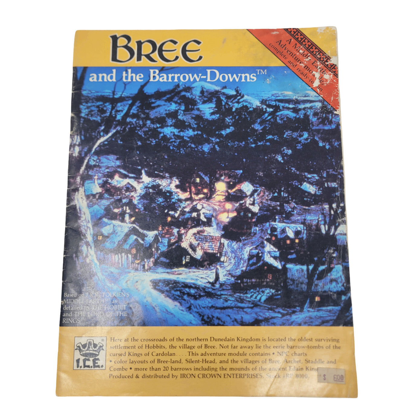 Bree and the Barrow-Downs ICE 1984 Middle-Earth RPG Module Tolkien MERP Fantasy