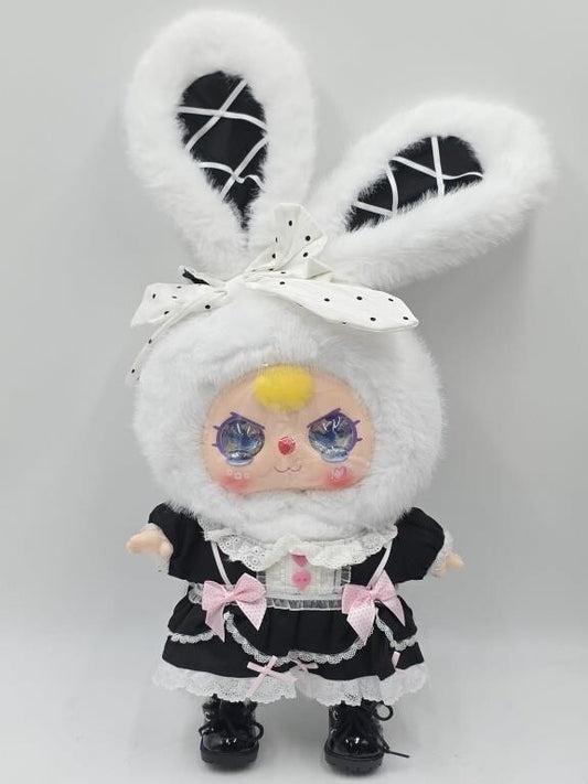 Baby Three BB3 400% Lolita's Dream Plush Rabbit Doll Black White Maid - Panic 39