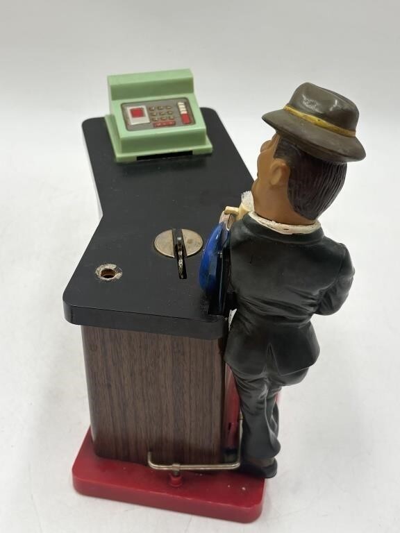 Vintage 1960s Battery Operated Drinker’s Savings Bank  Bar Toy Japan