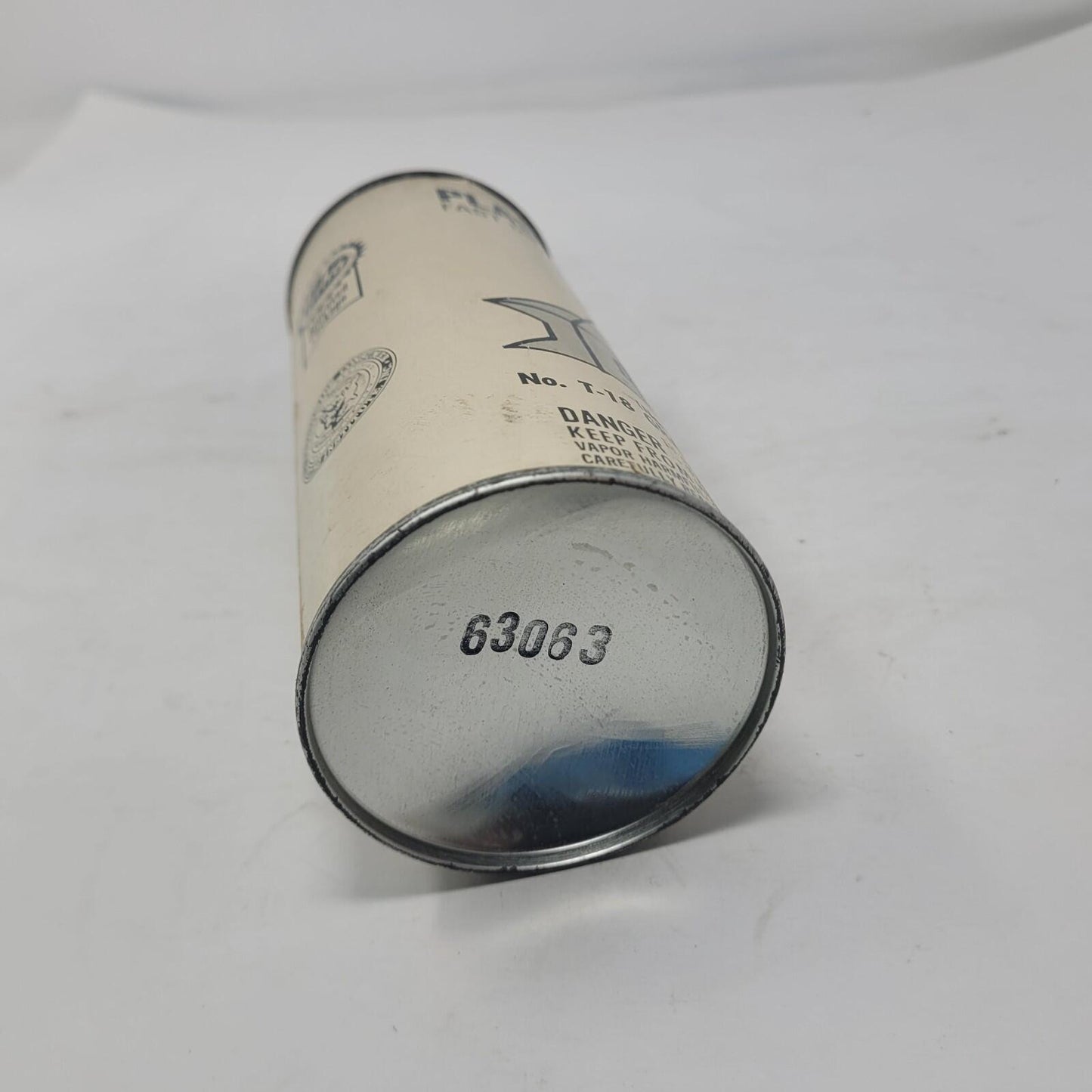 Vtg. 1960's - 70's Plasti-Kote Spray Paint Paper Label Gray Metal Primer Display