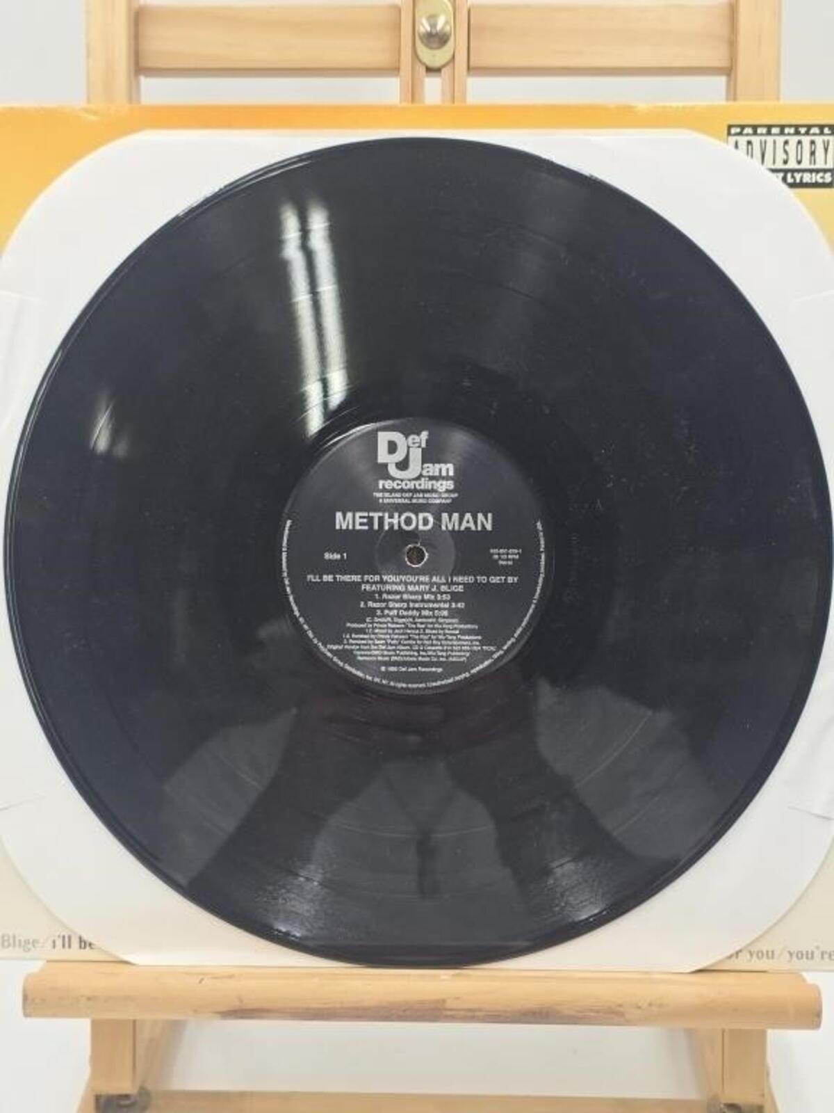 Method Man Signed "I'll Be There For You" Vinyl Autographed Record Wu Tang Clan - Panic 39