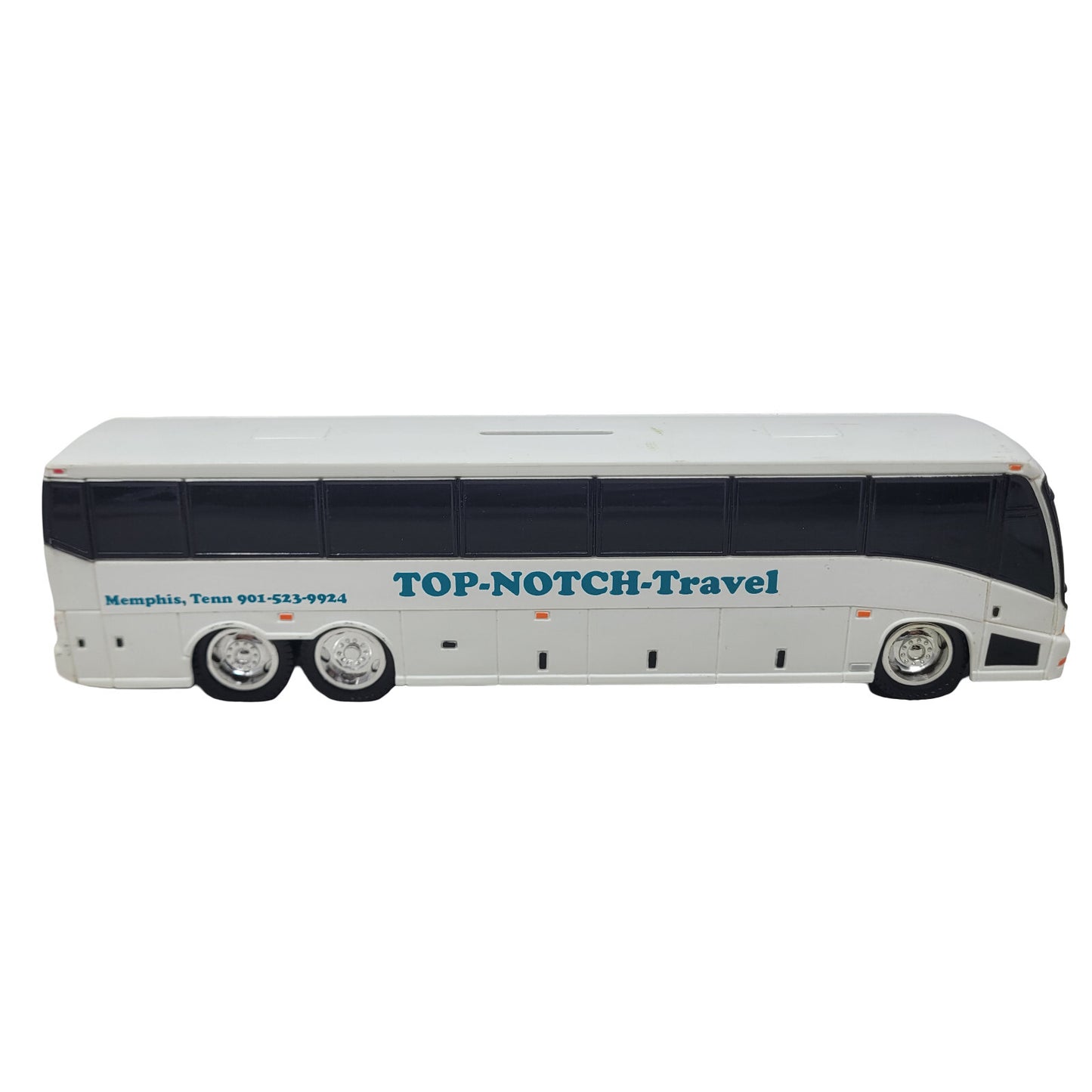 Royal Coach MCI Bus Coin Bank Top-Notch-Travel 2001 Memphis TN Charter Model T21 - Panic 39
