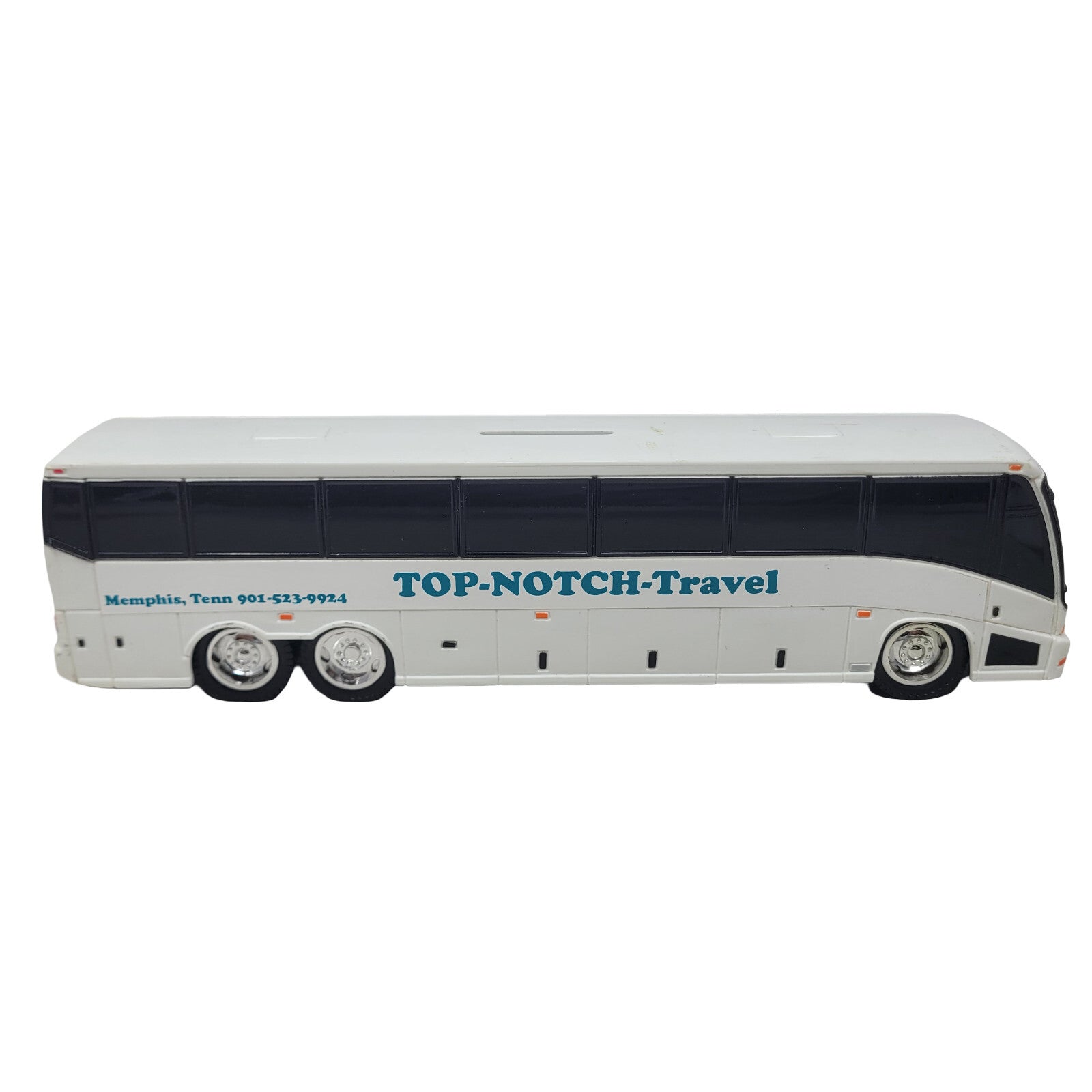Royal Coach MCI Bus Coin Bank Top-Notch-Travel 2001 Memphis TN Charter Model T21 - Panic 39