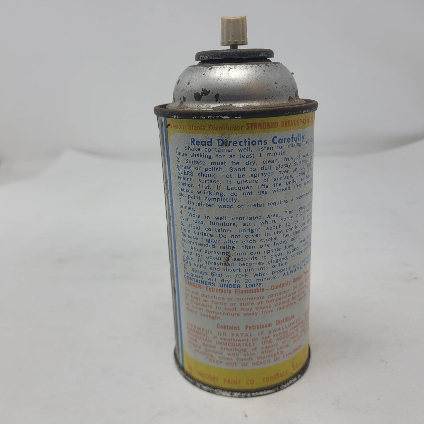 Vintage Spray Paint Can 1960's Magic Self-Spray High Gloss Laquer Clear 12oz