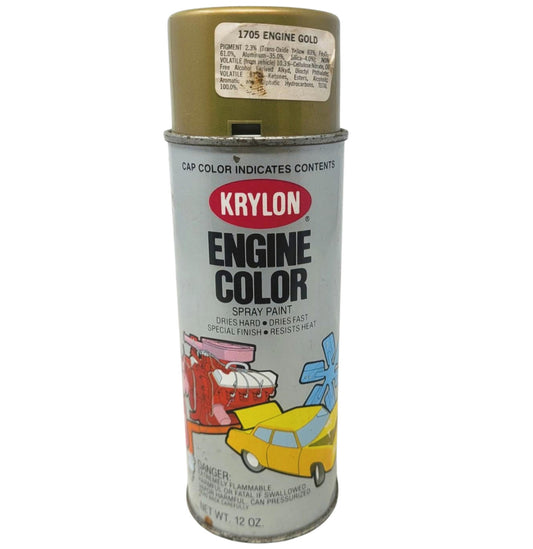 Vintage Krylon Engine Color Spray paint Engine Gold  1705 not working