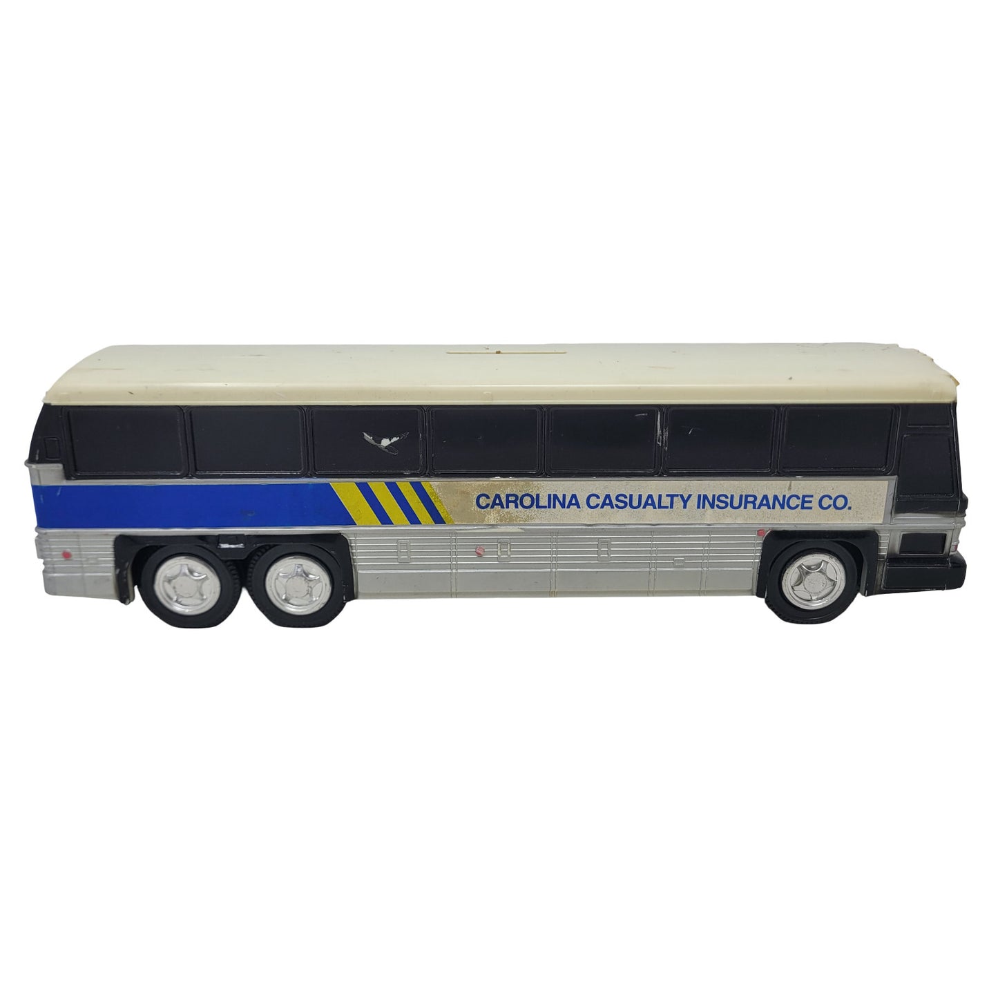 Carolina Casualty Insurance Vintage MCI Motorcoach Bus Plastic Coin Bank No 200 - Panic 39
