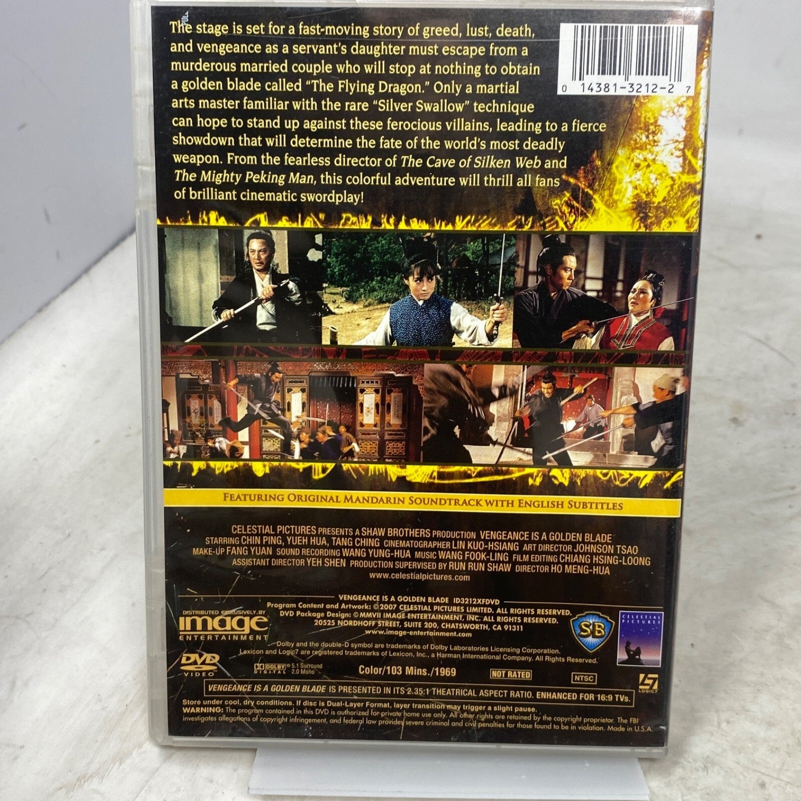 Vengeance Is a Golden Blade Shaw Brothers DVD - Panic 39