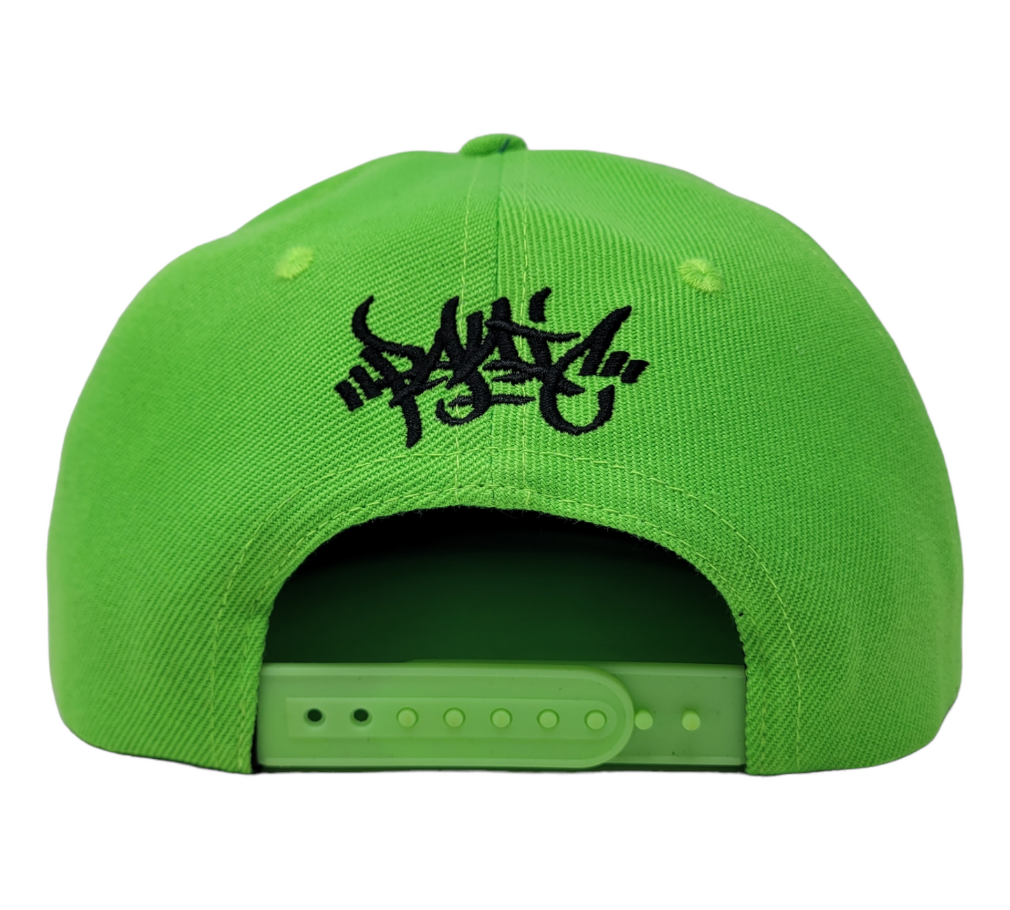 THE FLUORESCENT GREEN 3D TAG LOGO SNAPBACK BASEBALL HAT