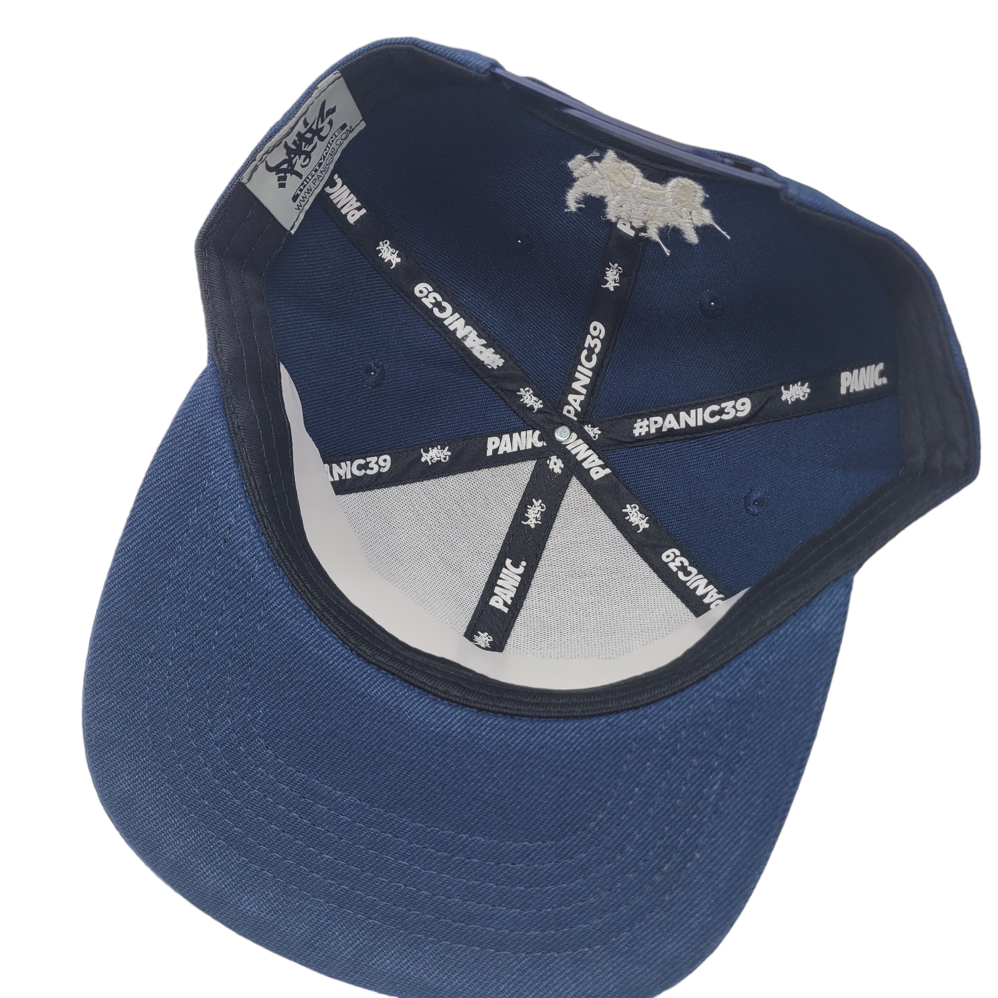 THE 3D NAVY BLUE TAG LOGO SNAPBACK BASEBALL HAT