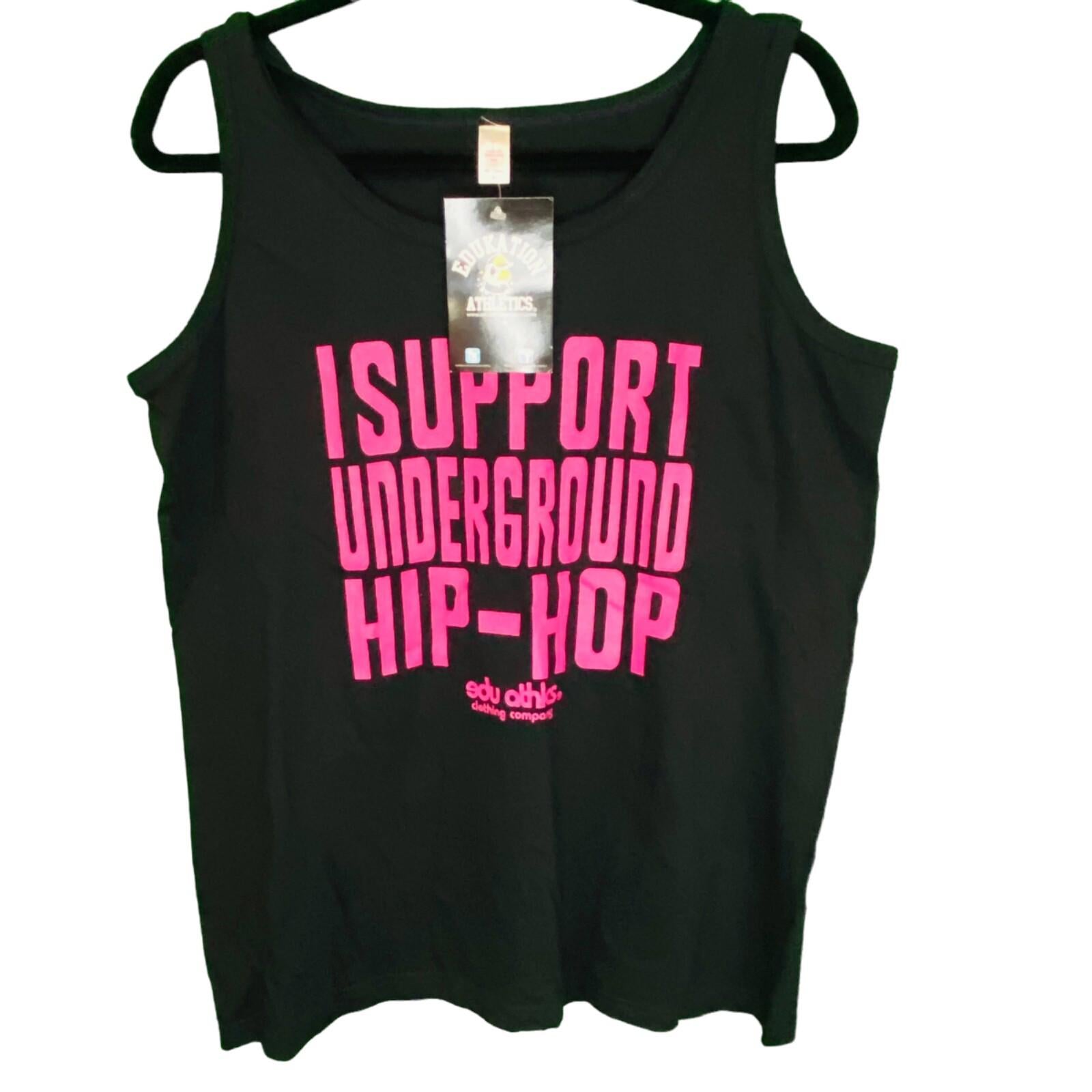 I support underground hip hop edukation Athletics tank top - Panic 39