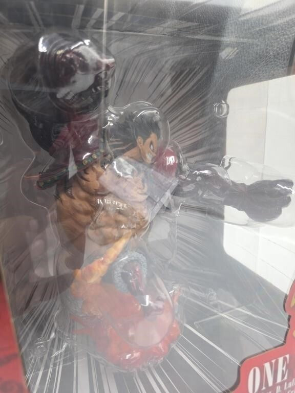 BANPRESTO One Piece Monkey D Luffy Gear 4 Kong Gun Crimson 9.5" Figure
