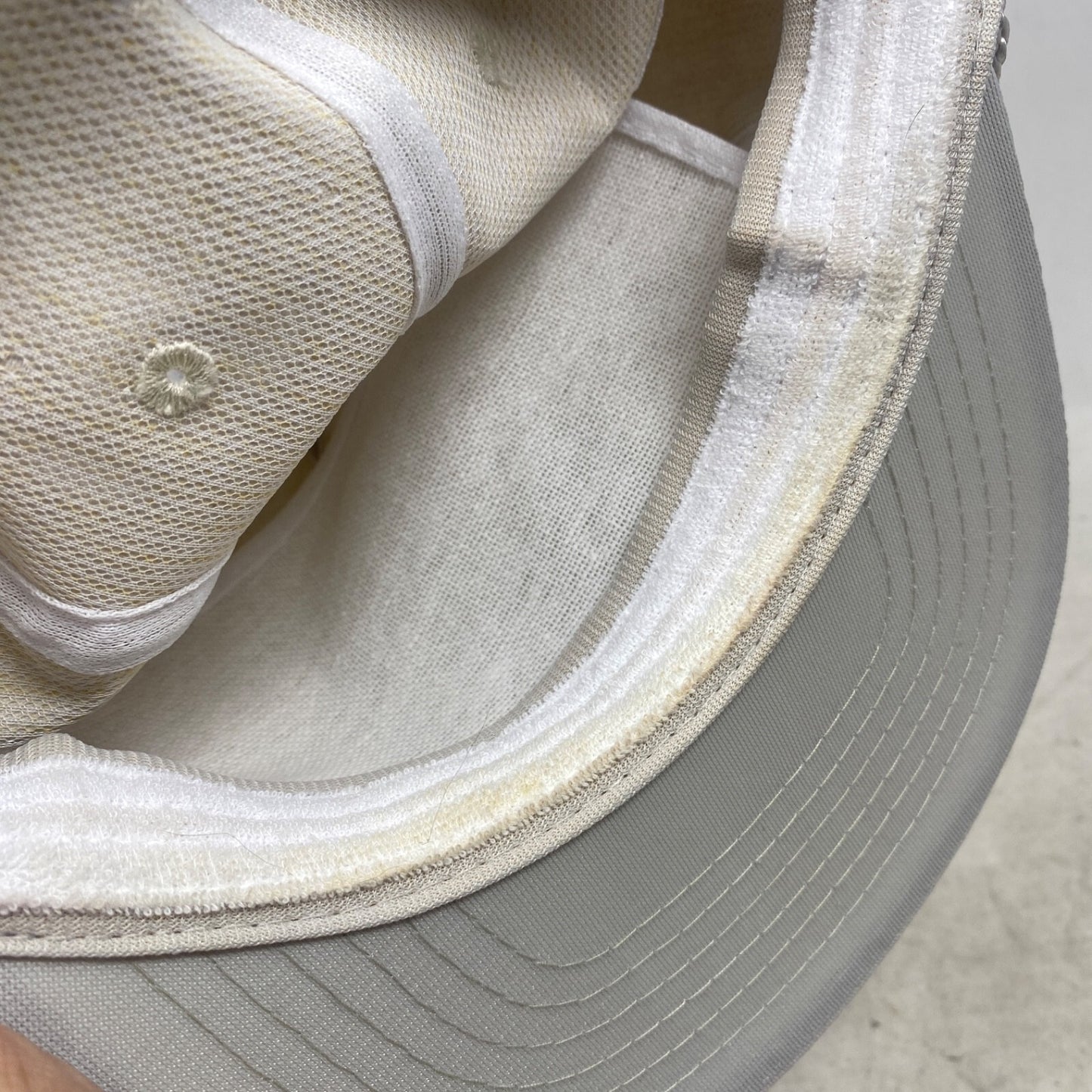 Vintage Southern Lines Pacific Railroad Snapback Trucker Hat  Light Gray