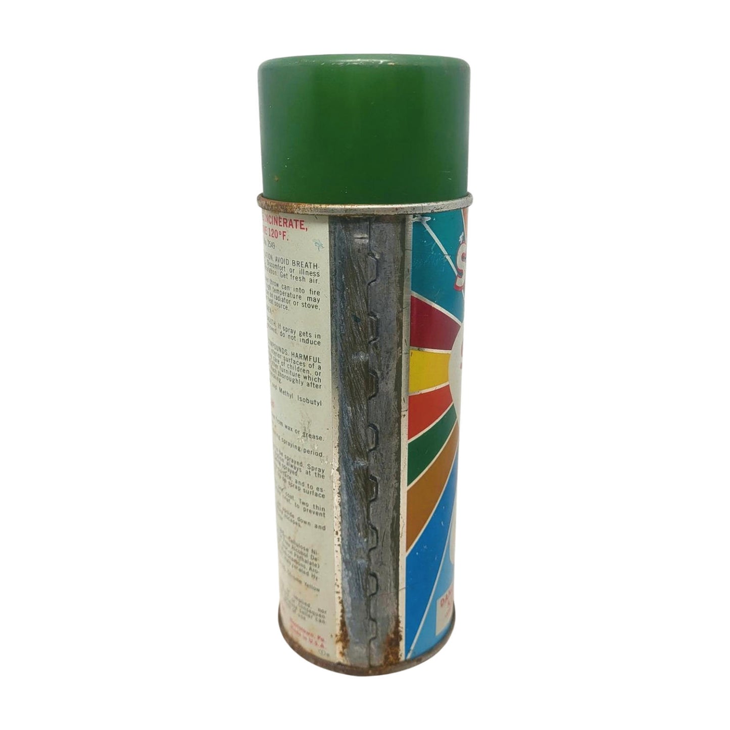 Vintage SparVar Spray Paint Can John Deere Green S-143 Metal Lid Retro graphics