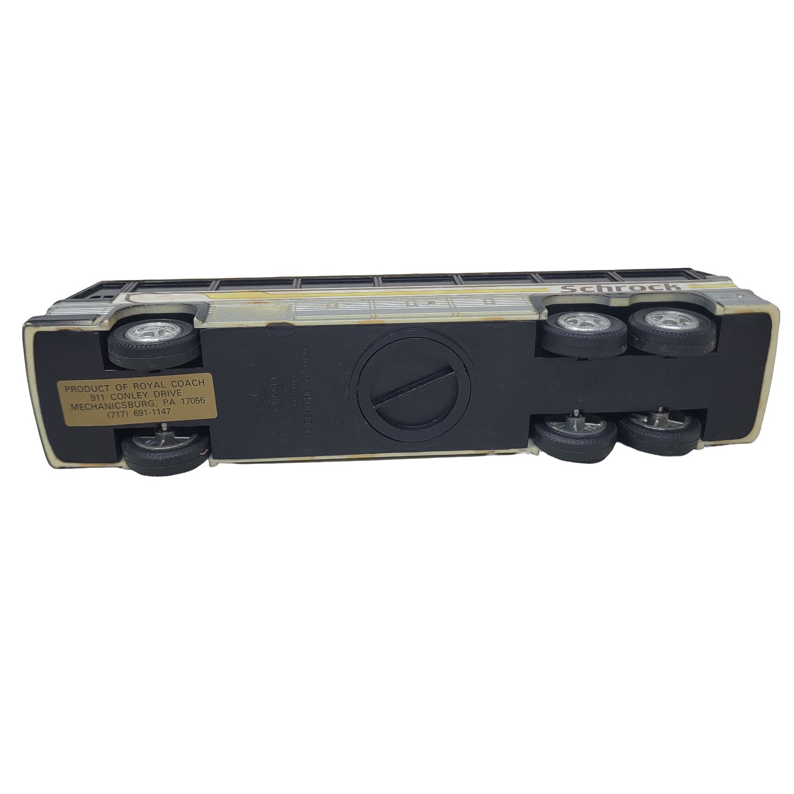 Schrock Charter Bus Vintage MCI Motorcoach Plastic Coin Bank Royal Coach No 200 - Panic 39