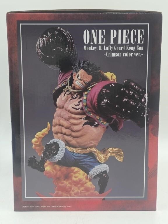 BANPRESTO One Piece Monkey D Luffy Gear 4 Kong Gun Crimson 9.5" Figure