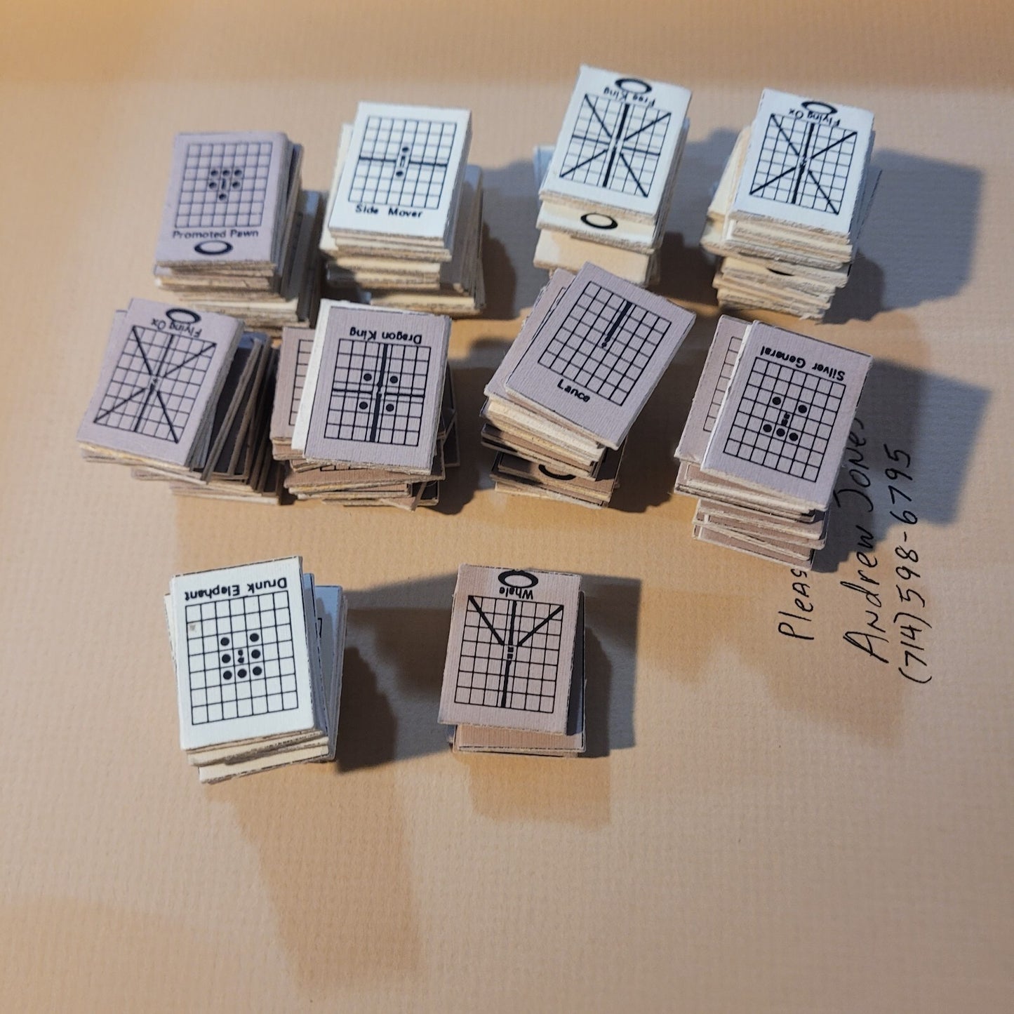 Vintage Chu Shogi Board Game Set Folding Ancient Japanese Chess